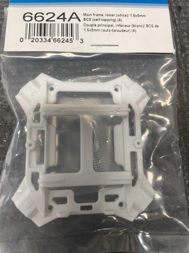 LaTrax 6624A Main Frame, Lower (White) / 1.6x5mm BCS (self-Tapping) (4) - Bild 2 von 2