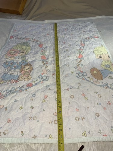 Precious Moments Months Of The Year Baby Quilt Crib Blanket Reversible 31” x 41” - Picture 6 of 10