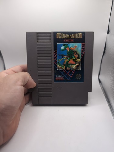 Commando Nintendo Entertainment System NES Authentic Tested - Picture 1 of 3