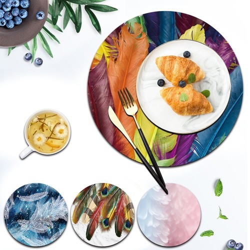 Placemats Table Mats Coasters, Drink Coasters Non-slip Cups Mug Wine Glass UK - Picture 3 of 38