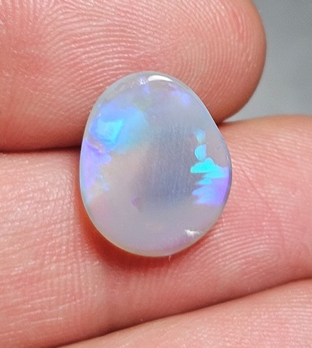 Lightning Ridge Opal Polished 1.9 Carat Blue Flash Crystal Lapidary Specimen - Foto 15 di 16