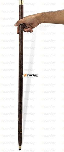 Brass Solid Walking Stick Wooden Cane Handmade Designer Working For Best Styles - Picture 4 of 7