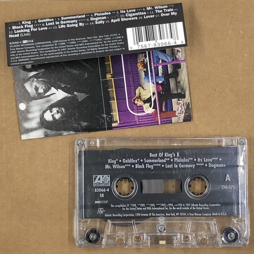 KINGS X Cassette Tape BEST OF 90s Grunge Metal DOGMAN MR WILSON BLACK FLAG - Picture 2 of 5