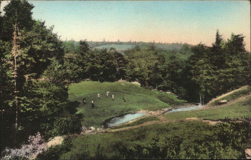 Pocono Manor Pennsylvania PA Inn Golf Course Poconos Albertype Vintage Postcard