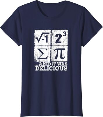 I 8 Sum Pi Funny I Ate Some Pie Pi Day Math Nerd Geek Ladies' Crewneck T-Shirt