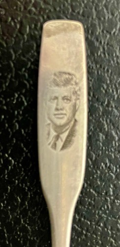 Cuchara de plata coleccionable vintage JFK Demitasse Oneida. - Imagen 3 de 3