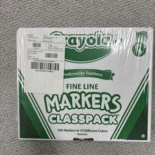 Crayola CYO588210 Classpack Markers Fine Line 10 Colors 200 Markers