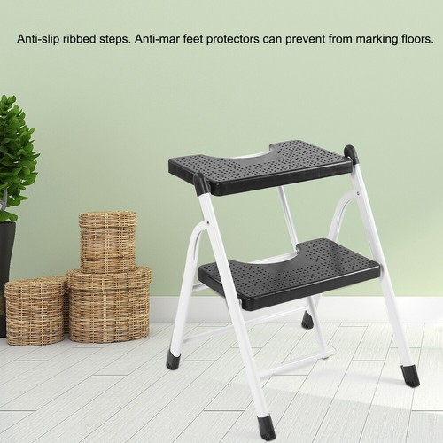 Folding 2-Step Mini Stool Ladder with Eco-Friendly Design 120kg Max Load - Picture 4 of 11