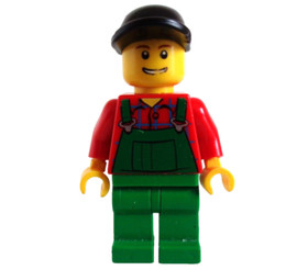2010 Lego Minifigure cty0176 CITY Farmer from set 7566 973PB0547C01