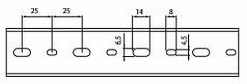 1 metro -1""x1,5""x2m Cableado Blanco Alta Densidad Conducto y Cubierta UL/CSA Listado - Imagen 4 de 5