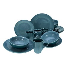 CreaTable 23671 Reactive BLUE Geschirrset Kombiservice 16 tlg. Steinzeug 