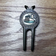 VIntage Spy Glass Hill Brass DIvot repair tool and ball marker 