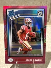 2024 Panini Donruss Optic Jacob Cowing Rated Rookie Pink Prizm RC # 236