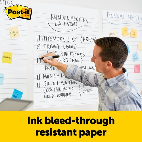 Post-it Easel Pads, 25" x 30", White, 30 Sheets Per Pad, Pack Of 6 Pads - Picture 4 of 8