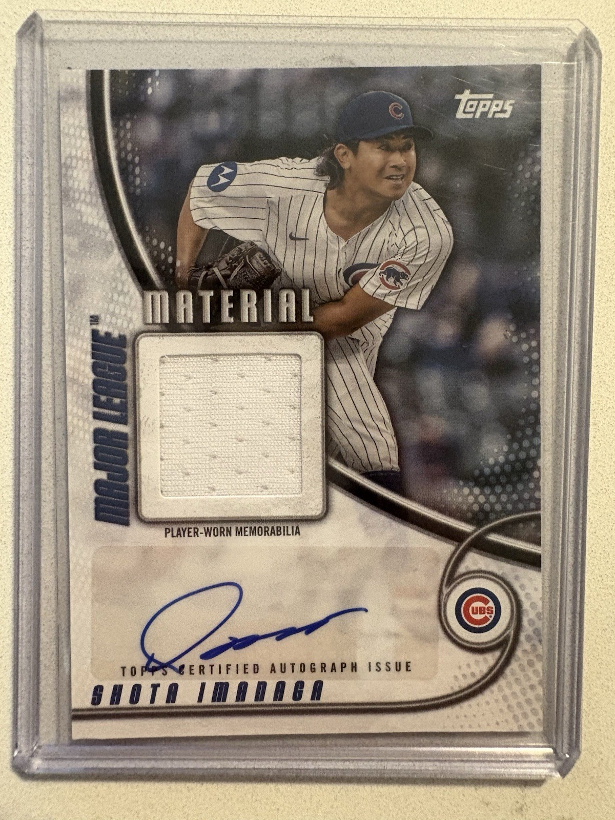 2025 Topps - Major League Material Autographs Shota Imanaga #MLMAR-SI (AU, MEM)