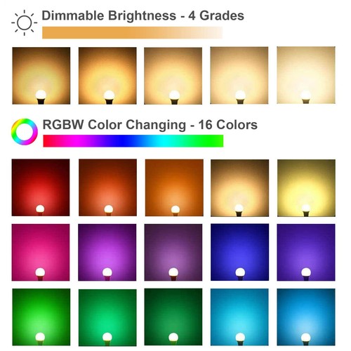 Color Changing Bulb E27 Screw Base Bulb 5W Color Changing LED Bulb attractive - Picture 7 of 12