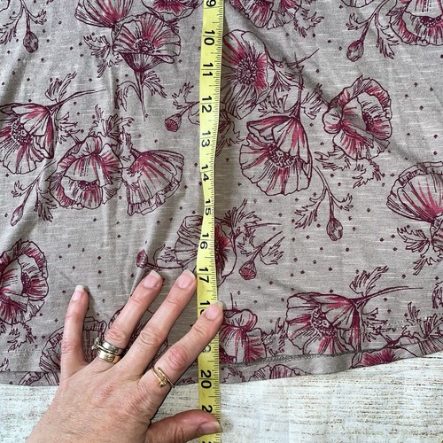 Toad & Co Medium A-Linie Bio-Baumwollmischung Blumen Rock E1 - Bild 5 von 5
