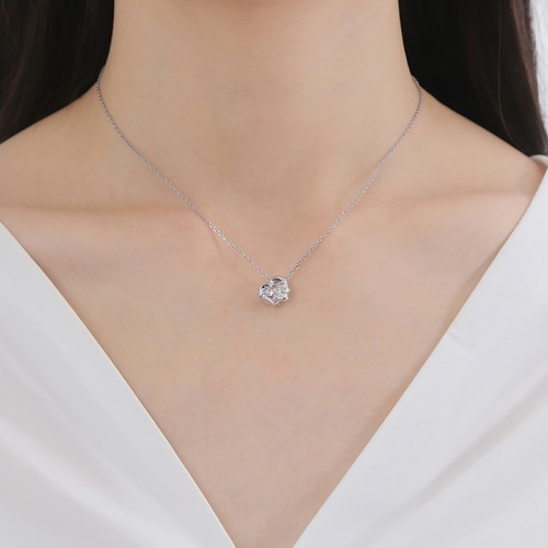 Sanrio Hangyodon 40th Anniversary Dancing Stone Silver Necklace SV925 Japan New - Picture 9 of 9