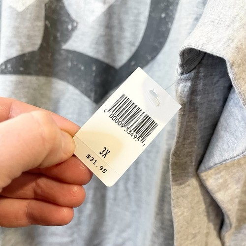 Disney Parks Disneyland 60th Long Sleeve T-shirt Hanes Adult Crew Top Gray 3X - Picture 5 of 6