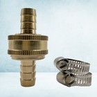 1 Set 1/2 Threaded Brass Garden Pipe Connector Hose Repair Fittings Copper Joint