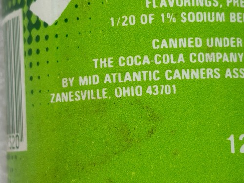 VTG 1970s Sprite Soda Pop Can 12oz steel Zanesville Ohio 256 - Picture 8 of 8