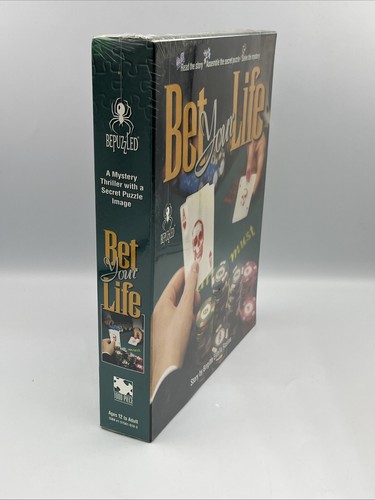 Bepuzzled Jigsaw Mystery Puzzle - Bet Your Life - NEW, sealed - 1000 Pieces - Picture 3 of 4
