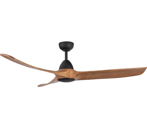 Kuzco CF77860-MB/NW Baylor 60" Damp-Rated Ceiling Fan, Matte Black/Natural Wood - Picture 1 of 1