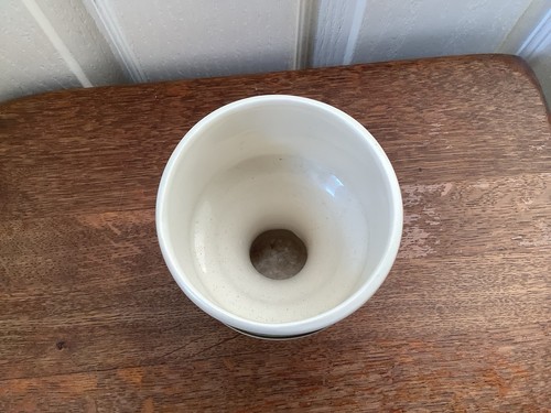Vintage 1970's Jersey Studio Pottery Green Floral Goblet Vase - Picture 3 of 4