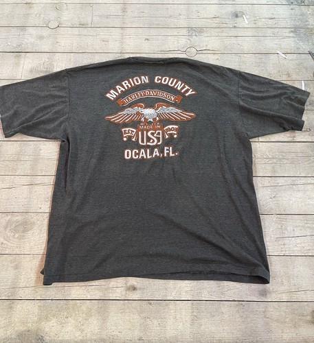 RARE 1985 3D Emblem Harley Davidson eagle claw shirt XL - Picture 3 of 9