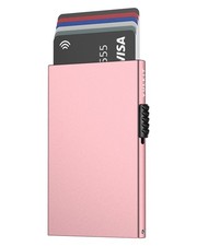 Minimalist Credit Pop Up Cards RFID Protection Slim Metal Wallet