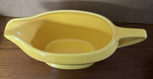 Homer Laughlin, MCM Harlequin Yellow Gravy, Sauce Boat, USA (S2 - Picture 3 of 4