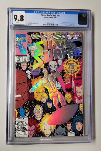 Silver Surfer v3 #75 CGC 9.8 New Slab - Foil Cover