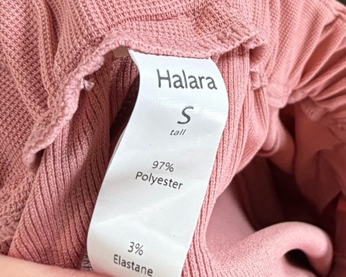 Nuevo con etiquetas Pantalones de Trabajo Halara Flex Cintura Alta Pierna Ancha Waffle Rosa Talla Pequeña x 30 Entrepierna - Imagen 6 de 6