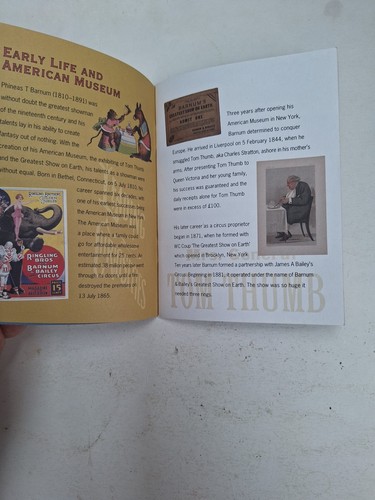 HUMBUG celebrating 200 years of P T Barnum small 15 x 11 cm New 40 page booklet - Picture 4 of 5