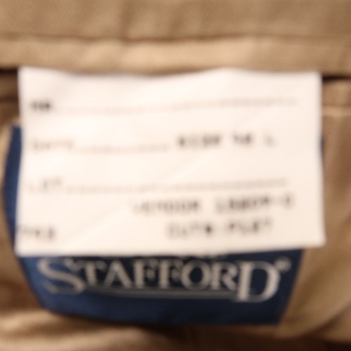 Stafford Jacket M MT 42L Brown Prince of Wales Check 100% Wool Blazer Sport Coat - Picture 8 of 17