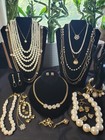 costume jewelry lot lbs/Gold Toned/Pearls & Sparkle With Sunflowers/Ladybugs