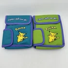 Lot 2 VTG Pokemon Pikachu Gotta Catch ‘Em All! GameBoy Carrying Case Bag Mint?