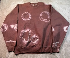 VTG 90s Heavyweight Fruit of the Loom Super Cotton Tie Dye Blank Sweatshirt XXL