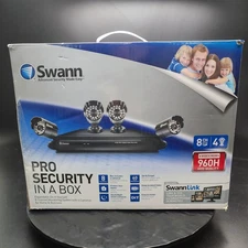 Swann 8-Channel DVR Security System - 4 Day & Night Vision Cams For Parts 📷