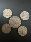 90% Silver Coins. Walking And Standing Liberty’s.