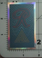 RAINIER Washington R foil logo STICKER decal craft beer brewery brewing H