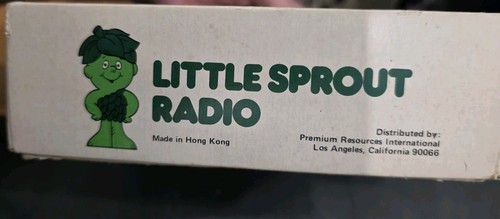 Vintage Little Green Sprout Transistorradio mit Box - FOPR Ho Ho, Green Giant - Bild 3 von 12