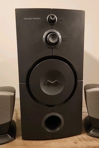 Harman Kardon HK395 Computer Speaker 3-piece System. L, R, Subwoofer Tested - 第 3/14 張圖片