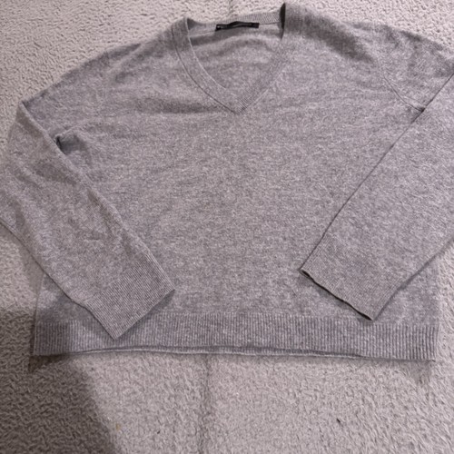 Jenni Kayne Sweater Womens Small Gray Flynn Cashmere V Neck Pullover Causal - Picture 4 of 9