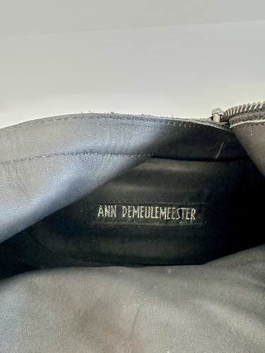 $1,200 Ann Demeulemeester Vernis Crinkle Boots 41 - Picture 8 of 9