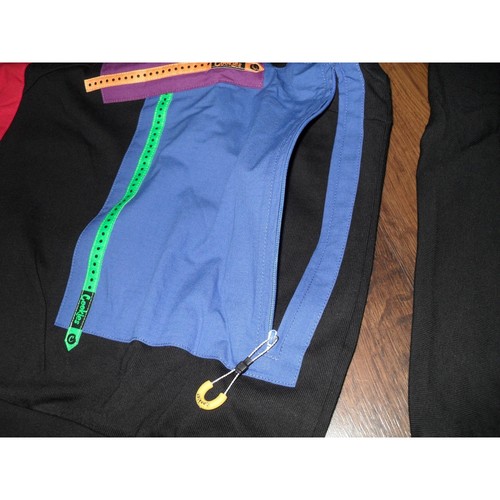 90s Cookies Worldwide Color Block Pullover Hoodie Full Zip Black Multi Men's XL - 第 7/21 張圖片
