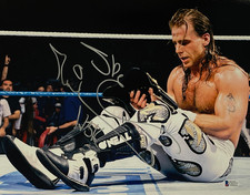 Shawn Michaels Signed 11x14 HBK WWE Photo Authentic Autograph Beckett COA