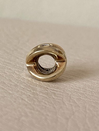 Original Pandora Klar Weiß Zirkonia Auge 14kt Gold Charm 750215CZ - Bild 2 von 5