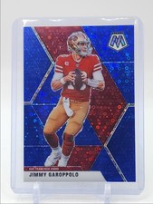 JIMMY GAROPPOLO 2020 MOSAIC FOOTBALL BLUE NO HUDDLE 49ERS /75 Q5928