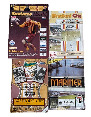 Bundle of Four Bradford Home Lge Div 2 & 3 Programmes Season 85 to 08 Free UKP&P - Picture 1 of 2
